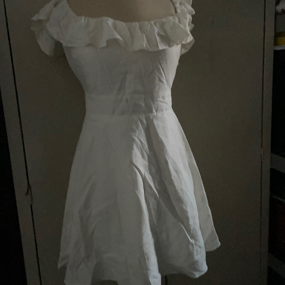 Zara cream off shoulder dress size medium